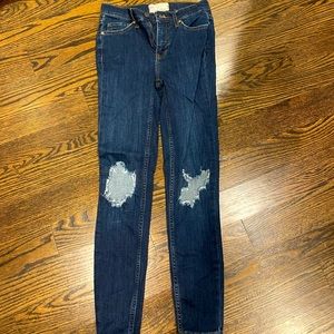 Free people ripped knee jeans